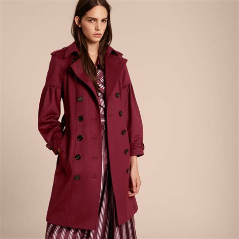 burgundy burberry wool coat|burberry wool coat outlet.